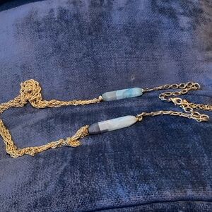 Chico’s 23” Goldtone Crystal Stone Necklace